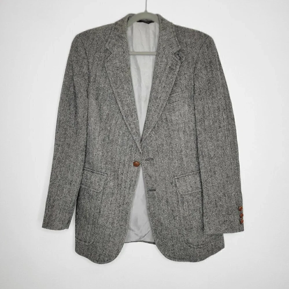 Vintage Christopher Hayes Wool Tweed Sports Blazer Sports Jacket Men Size M